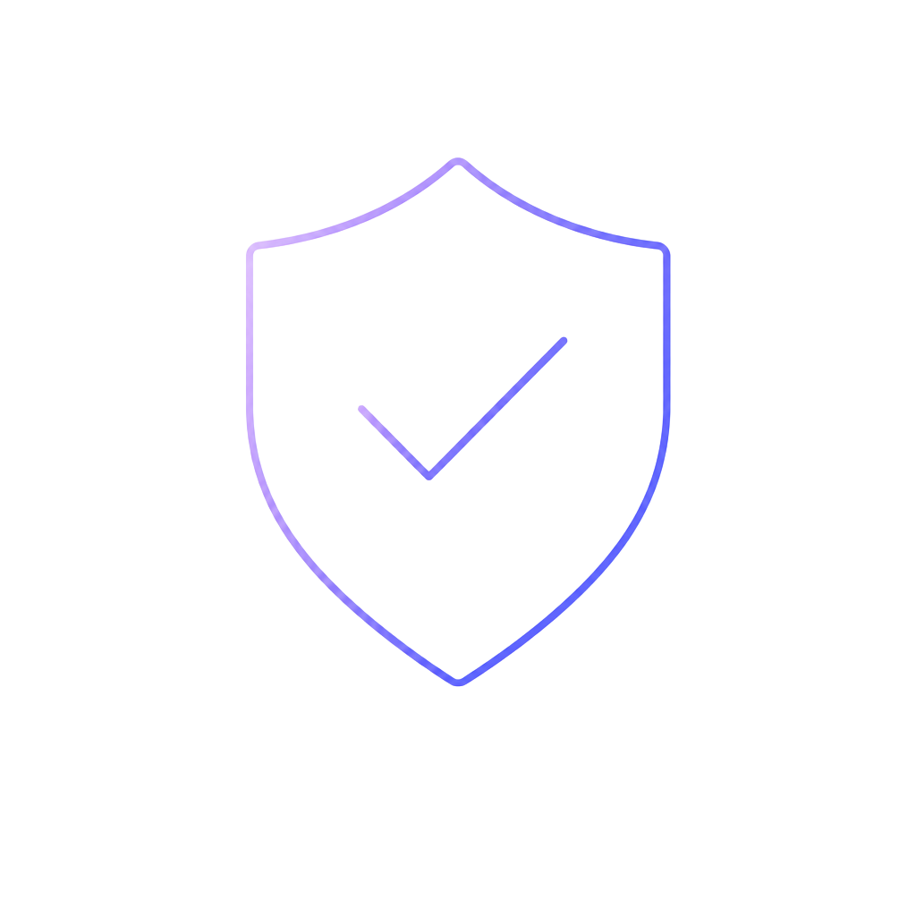 Shield with check mark